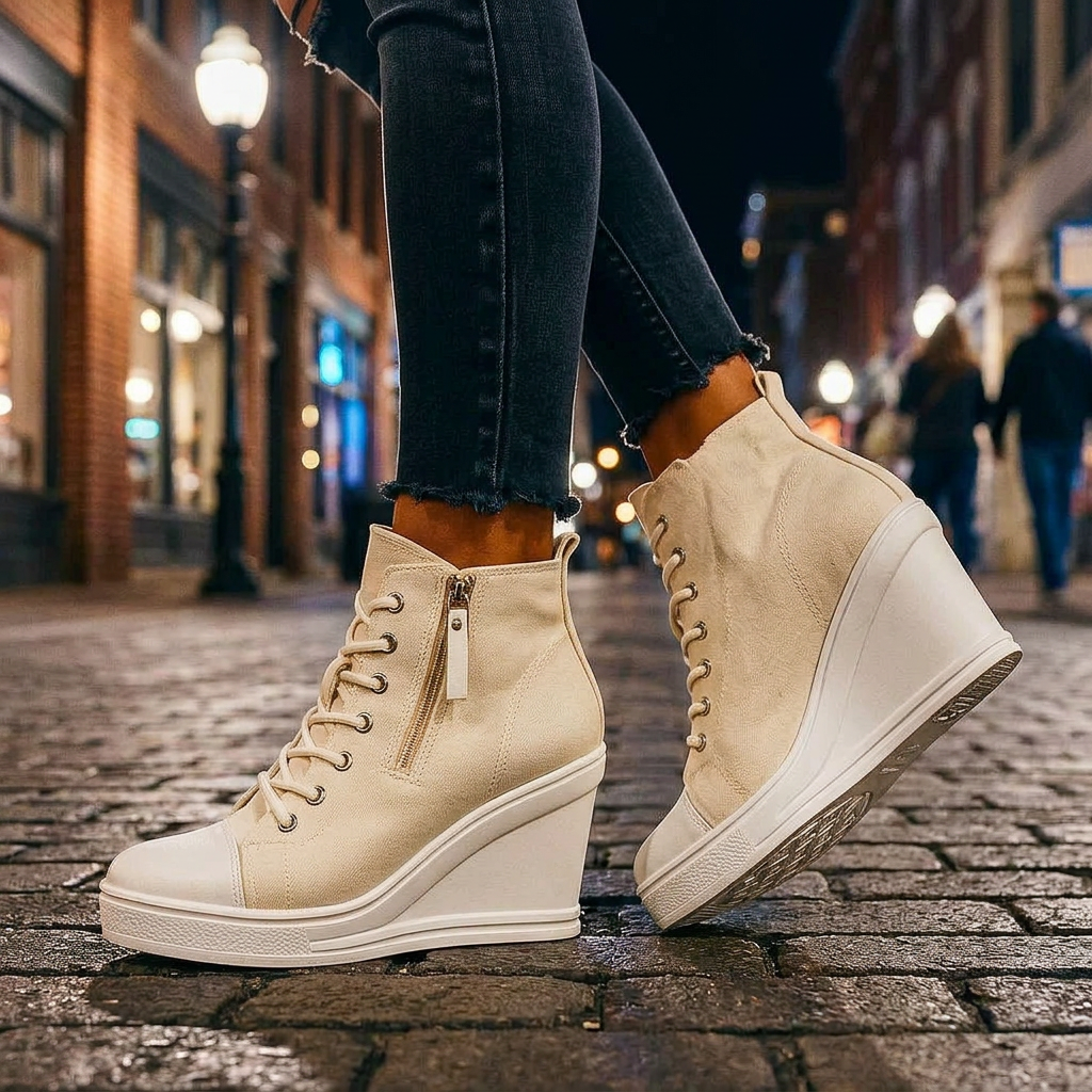 JULIA JADE RISE PLATFORMS - beige