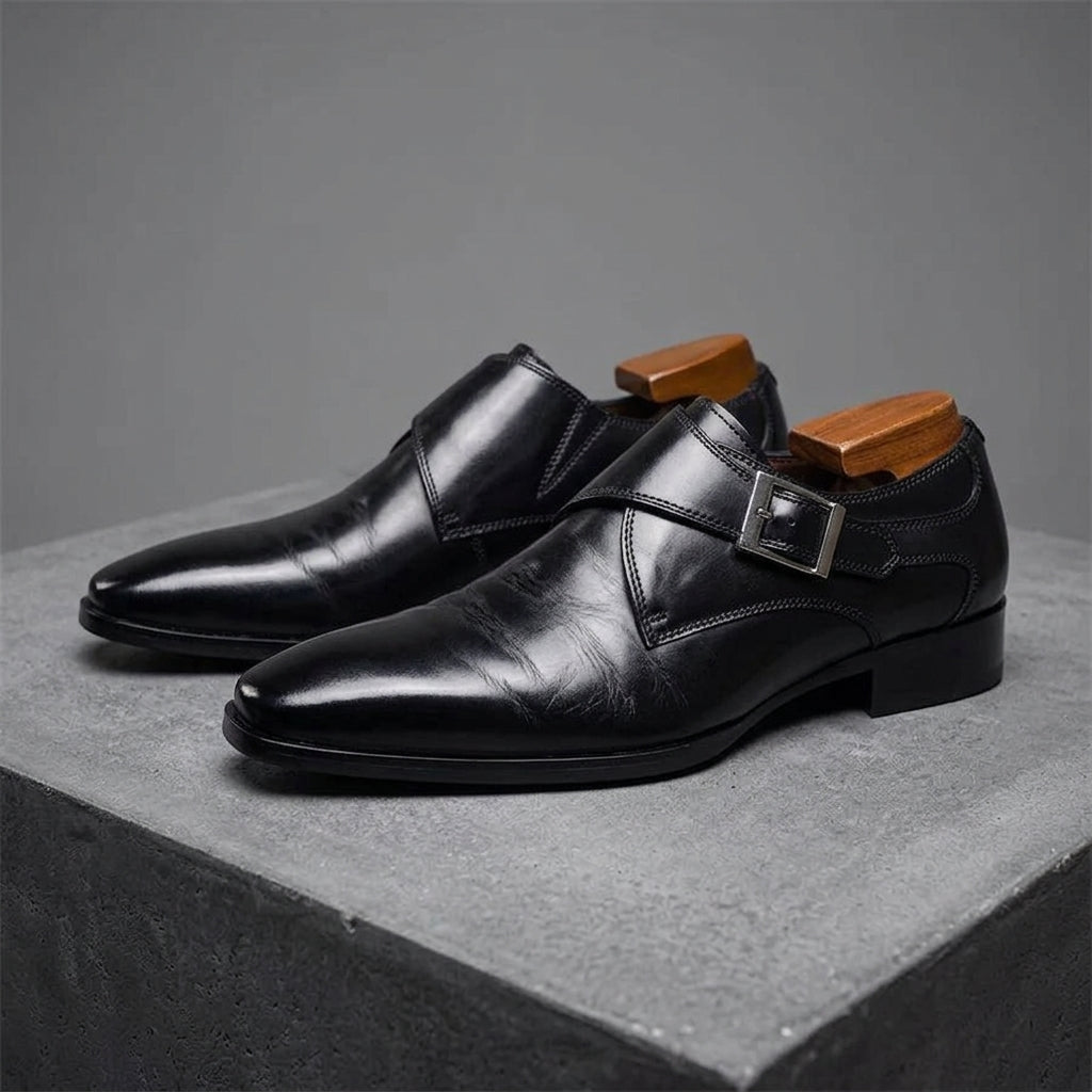 SANTORO LEATHER MONK STRAP