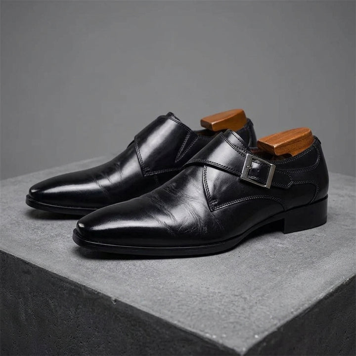 SANTORO LEATHER MONK STRAP