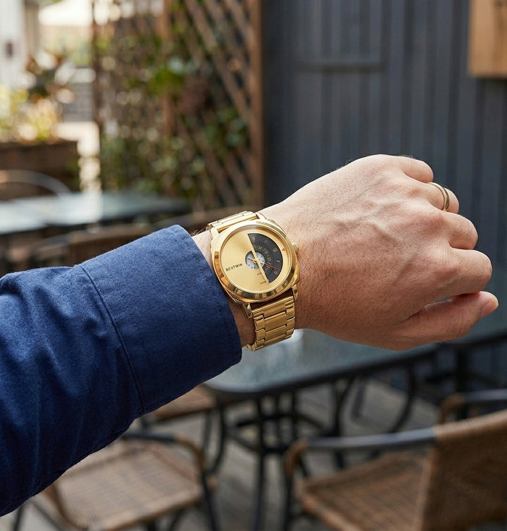 Helios Arc Gold Watch