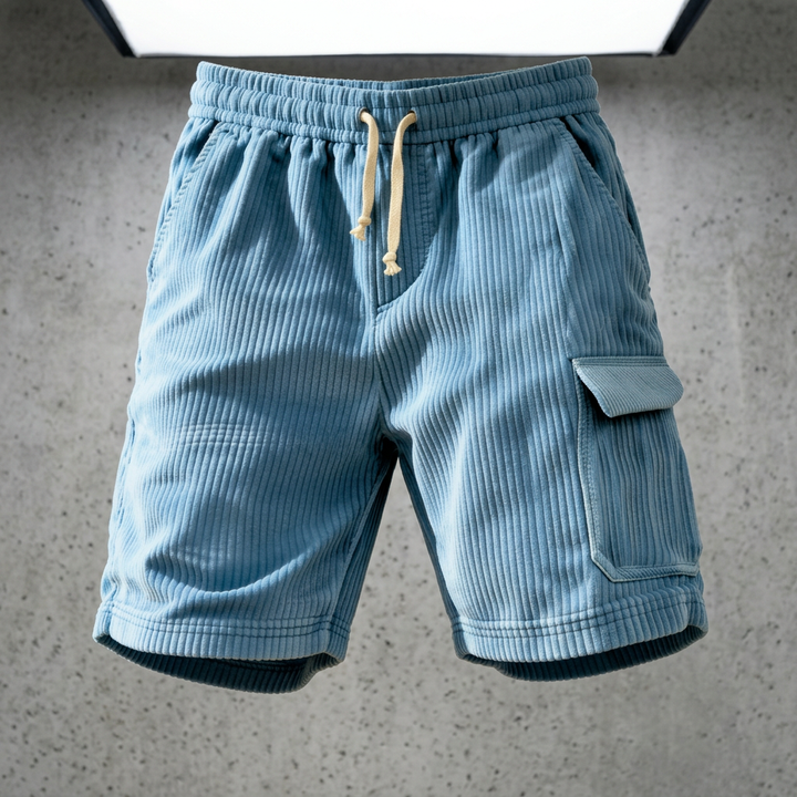 HERMOSA CORDUROY SHORTS - Blue