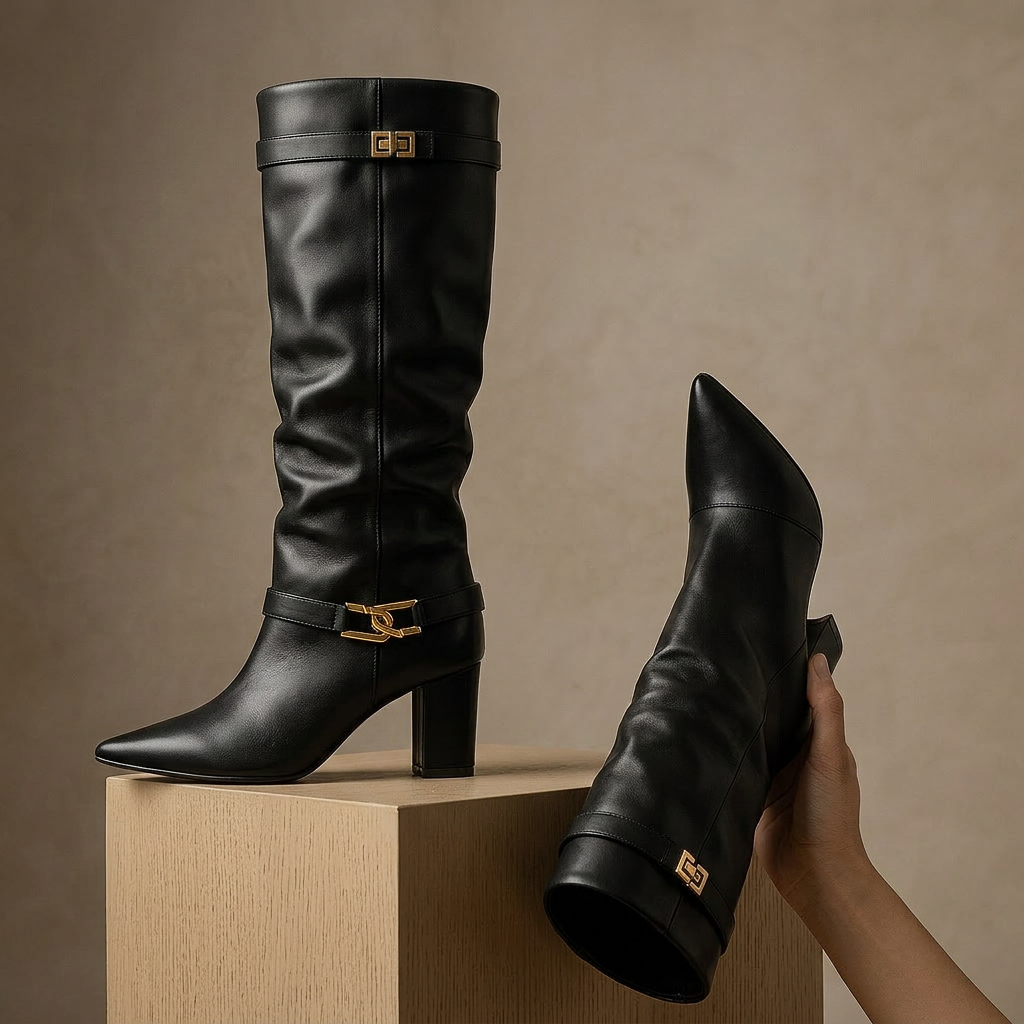 Vera Ren Heeled Boots