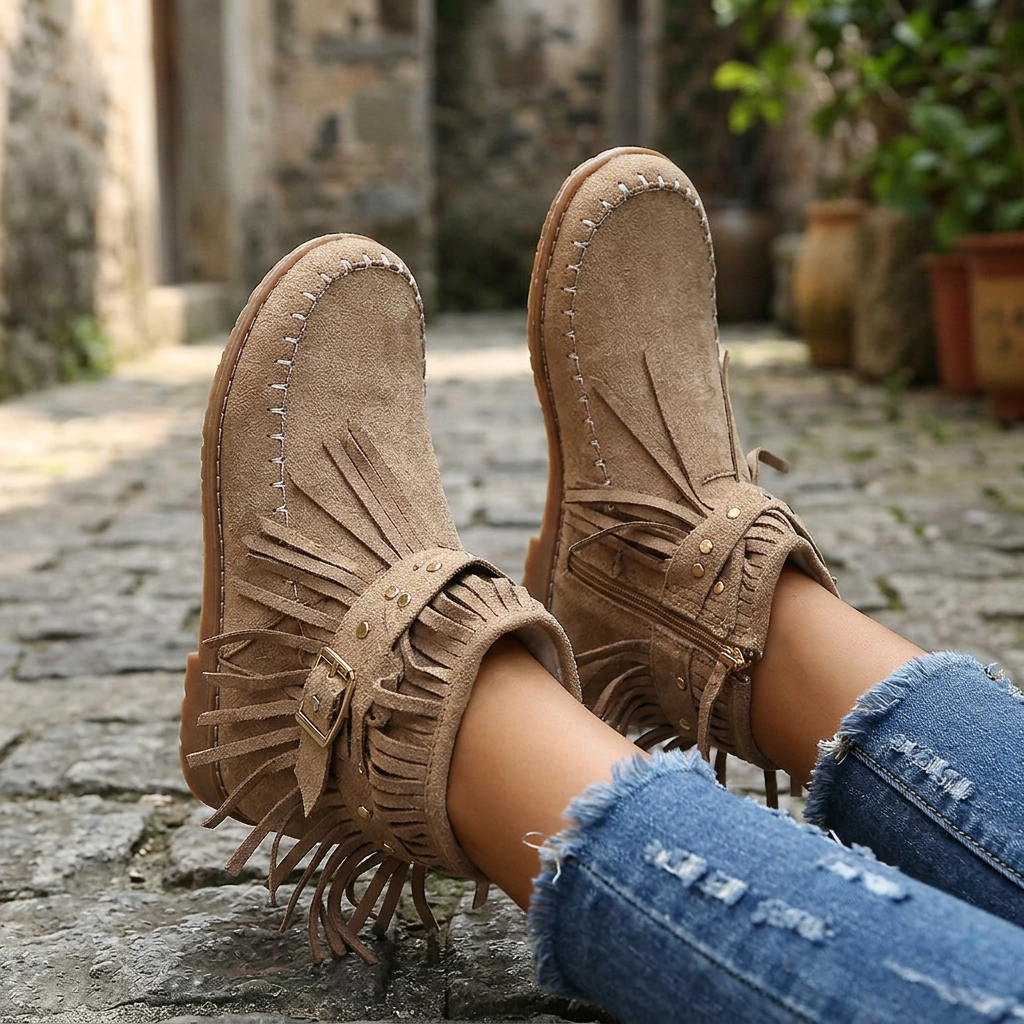 Noelle Boho Ankle Boots