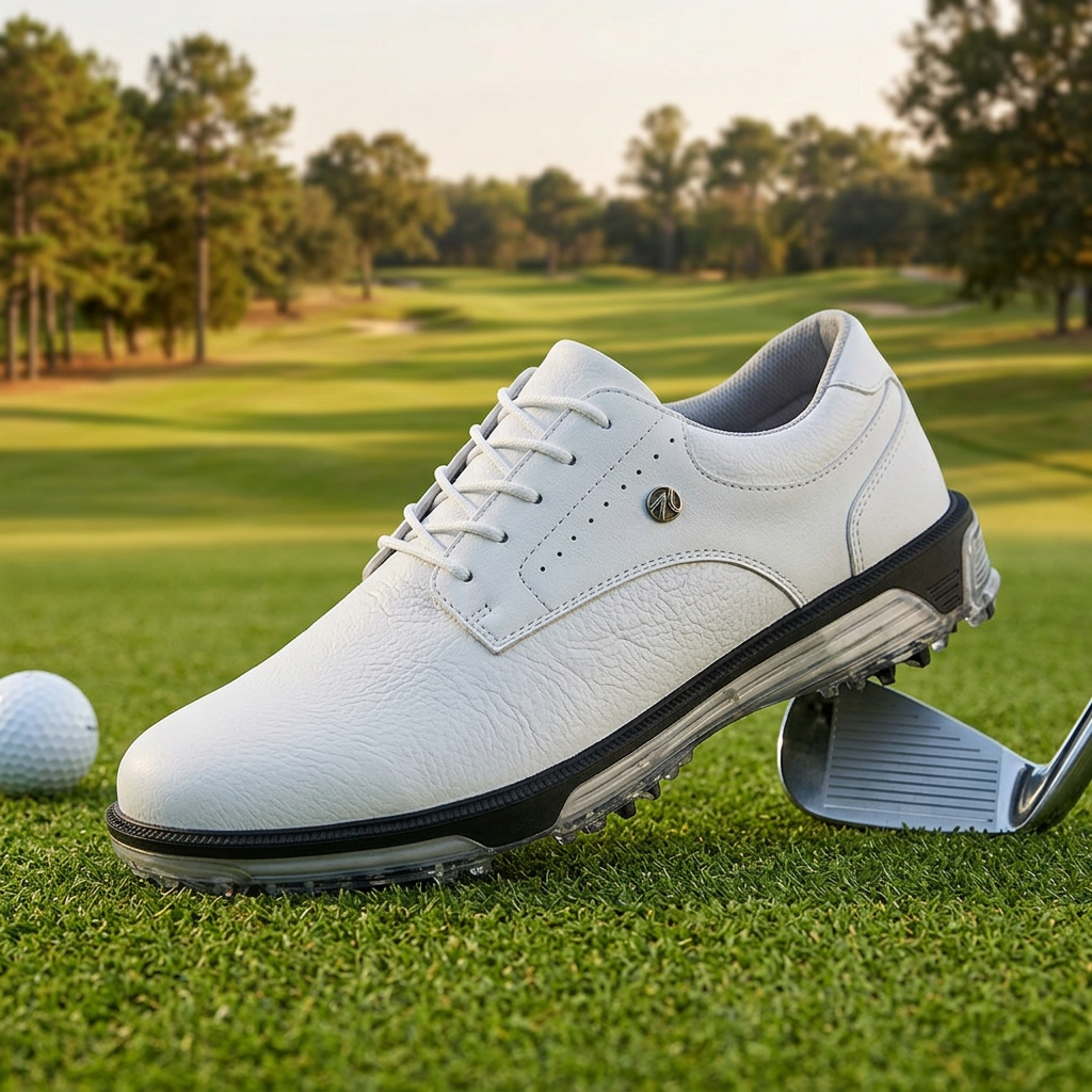 Weston Leather Golf Shoes - white