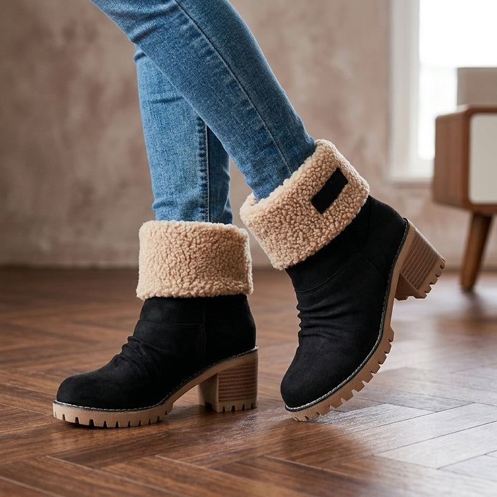 Willow Sherpa Boots - Black