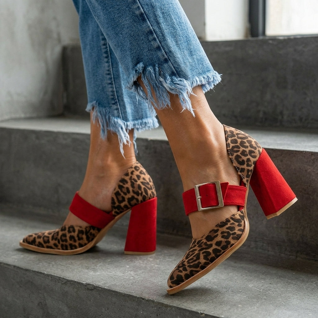Valencia Buckle Heels