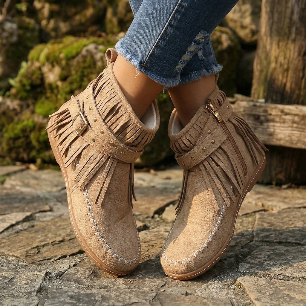 Noelle Boho Ankle Boots