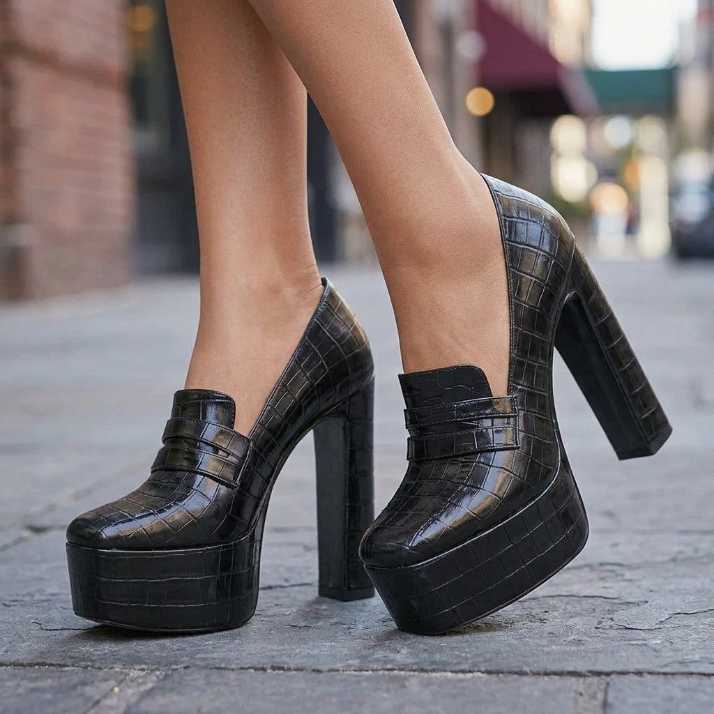 VERA VINTAGE PLATFORMS - Black