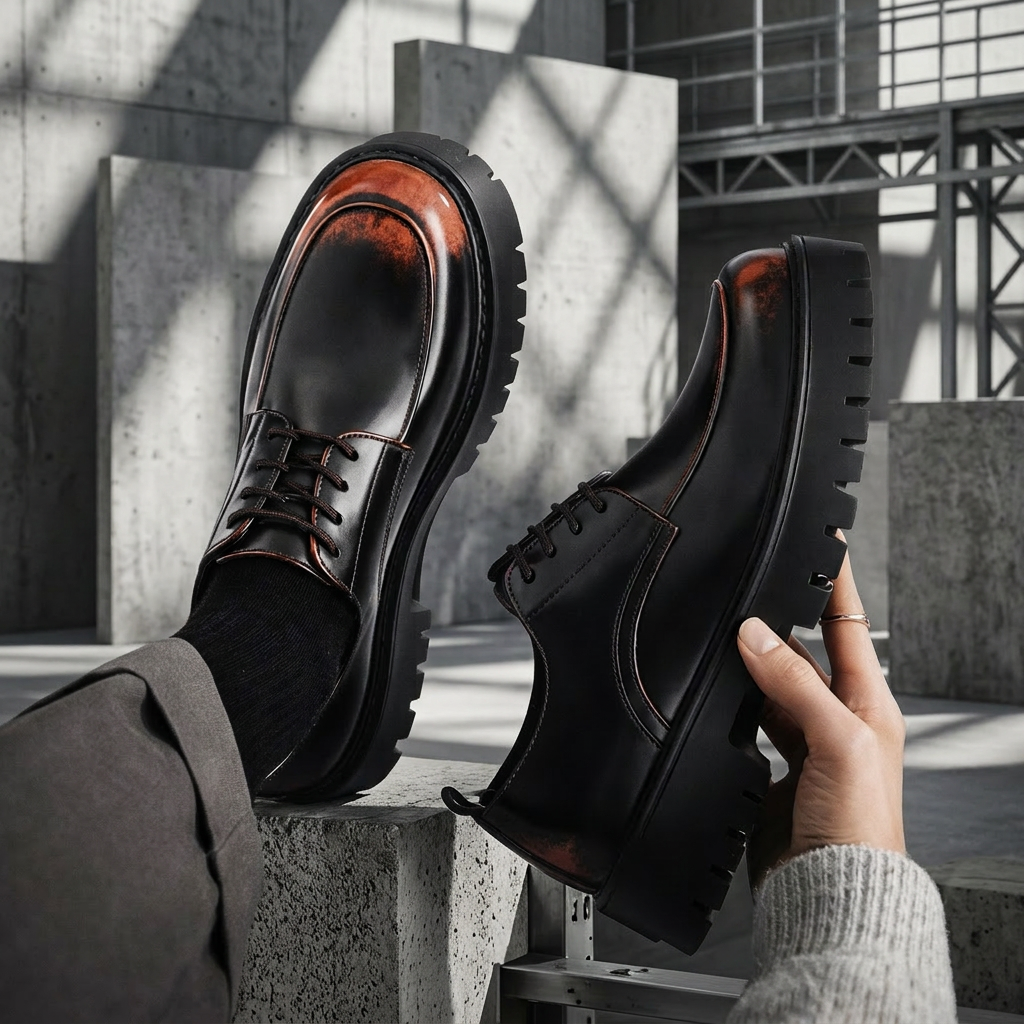 Astor Lug Derbies - red and black