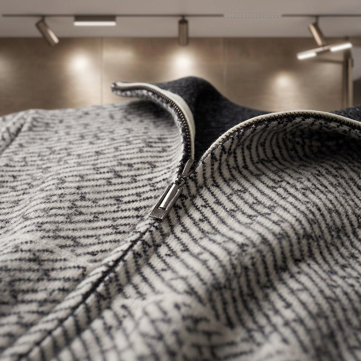 Lawrence Cashmere Zip Sweater