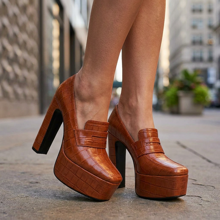 VERA VINTAGE PLATFORMS - brown