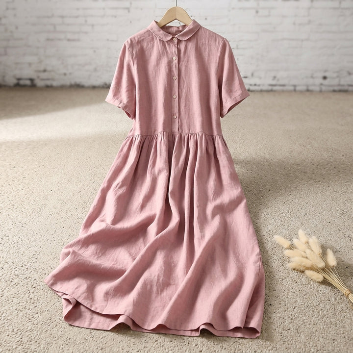 LYLA BELLE LINEN DRESS - Sunshine Yellow