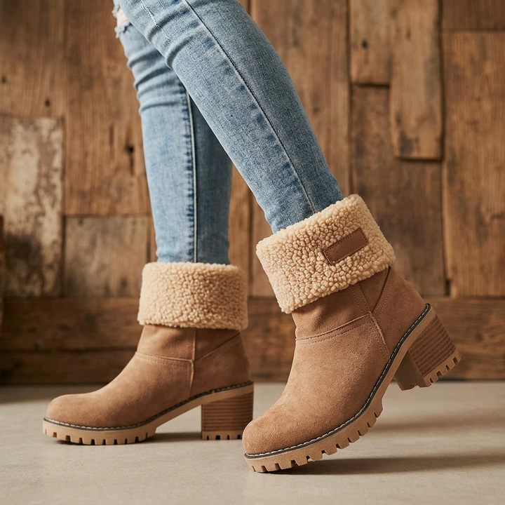 Willow Sherpa Boots - Brown