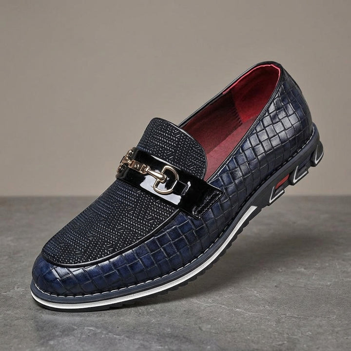 Nico Valenti Woven Loafers - Blue