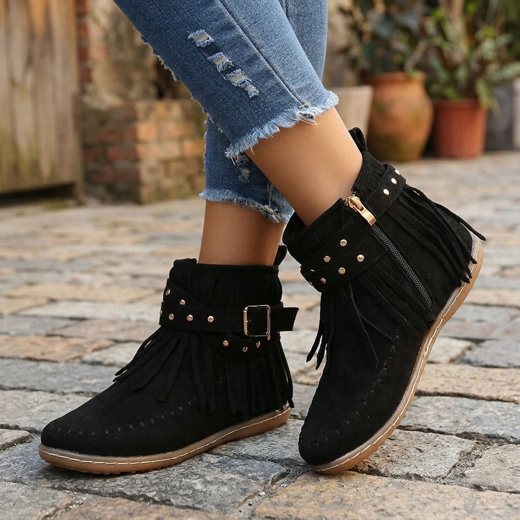 Noelle Boho Ankle Boots
