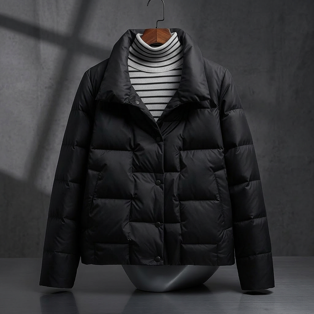 Avery Puffer Jacket - Black