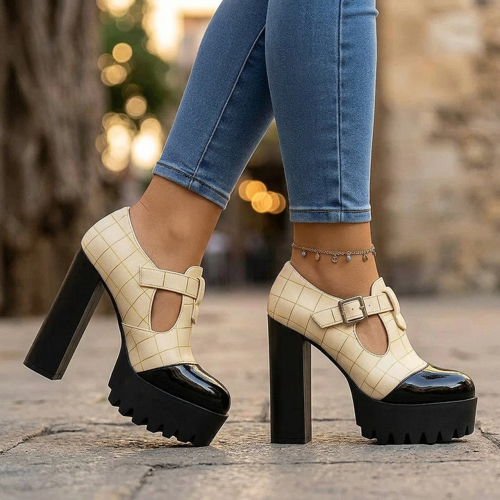 VIVIENNE ARLO BLOCK HEELS