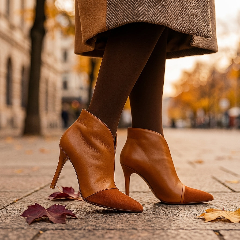 Liana Sculpted Boots - brown