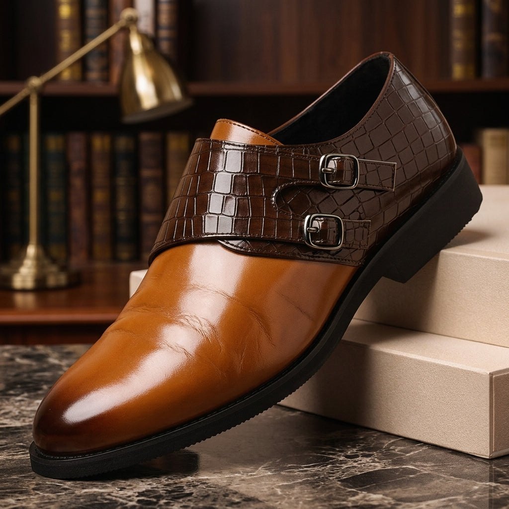 Sorrento Leather Dress Shoes - brown