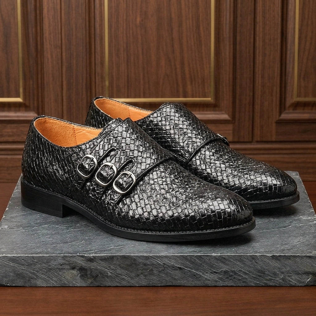 Vourio Trenza Leather Loafers