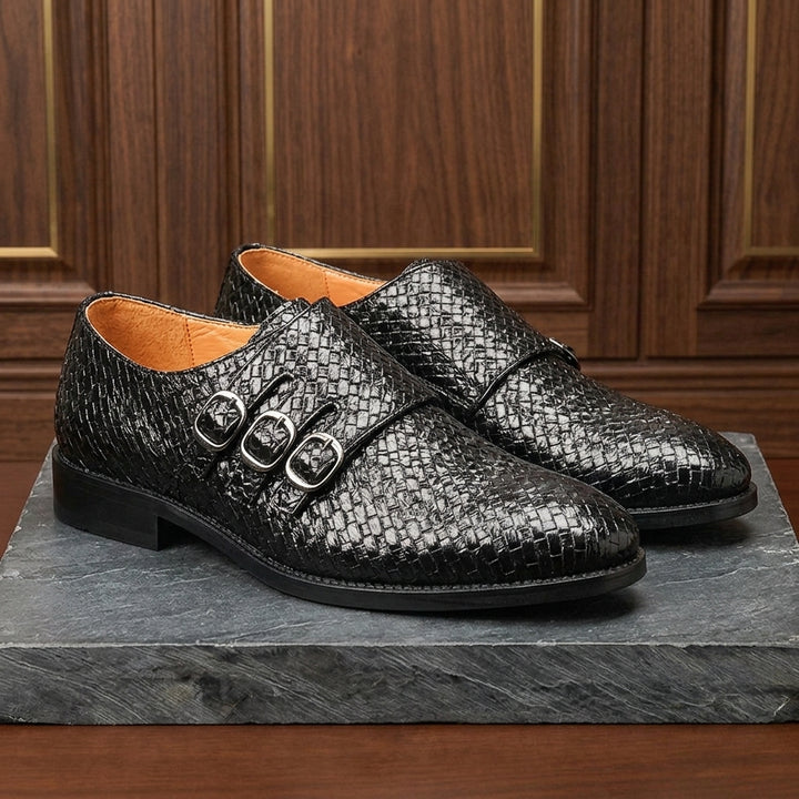 Vourio Trenza Leather Loafers