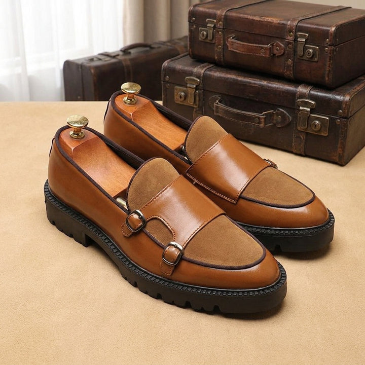 Montaro Genuine Leather Lug Derbies