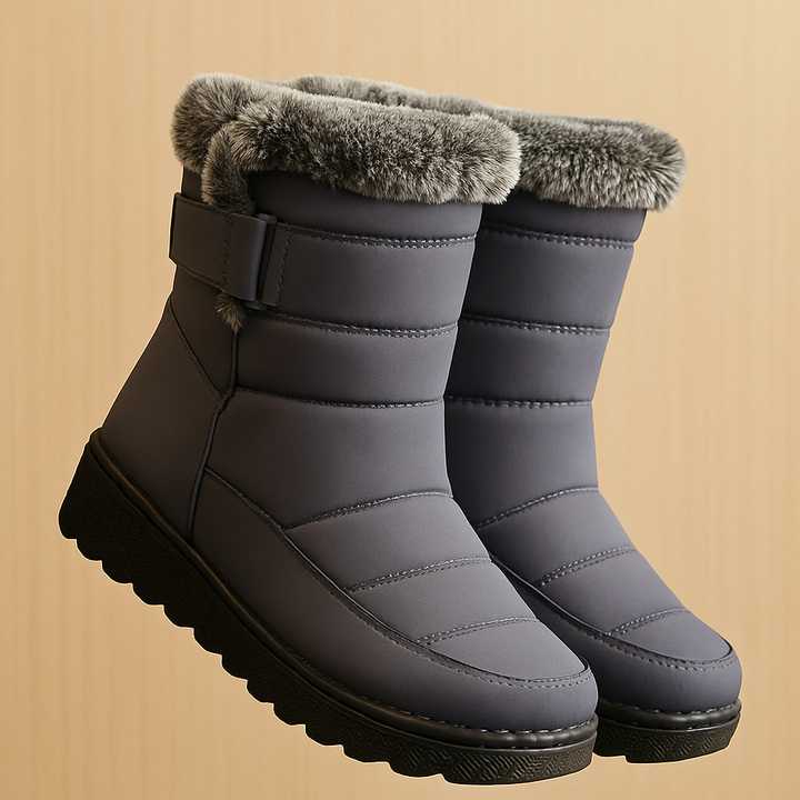 Fur-Lined Waterproof Snow Boots